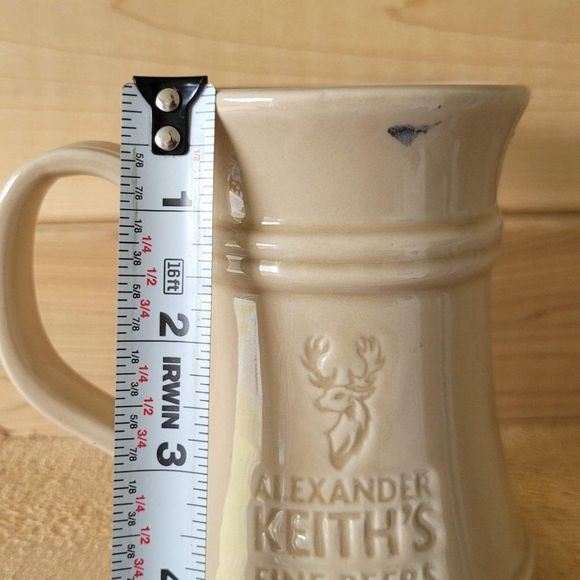 Alexander Keith's Fine Beers Pottery Crafted mug slight imperfections - Picture 7 of 8